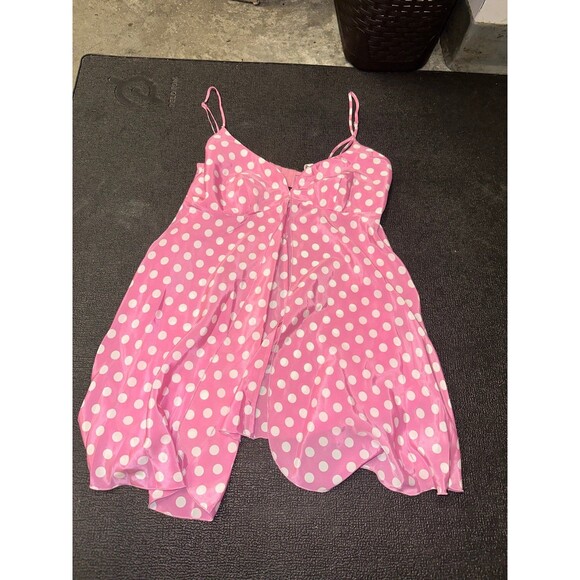 Victoria's Secret Other - Victoria’s Secret vintage pink polka dot lingerie top